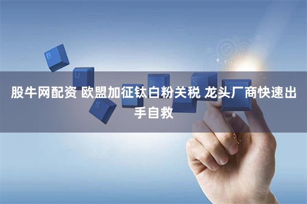 股牛网配资 欧盟加征钛白粉关税 龙头厂商快速出手自救